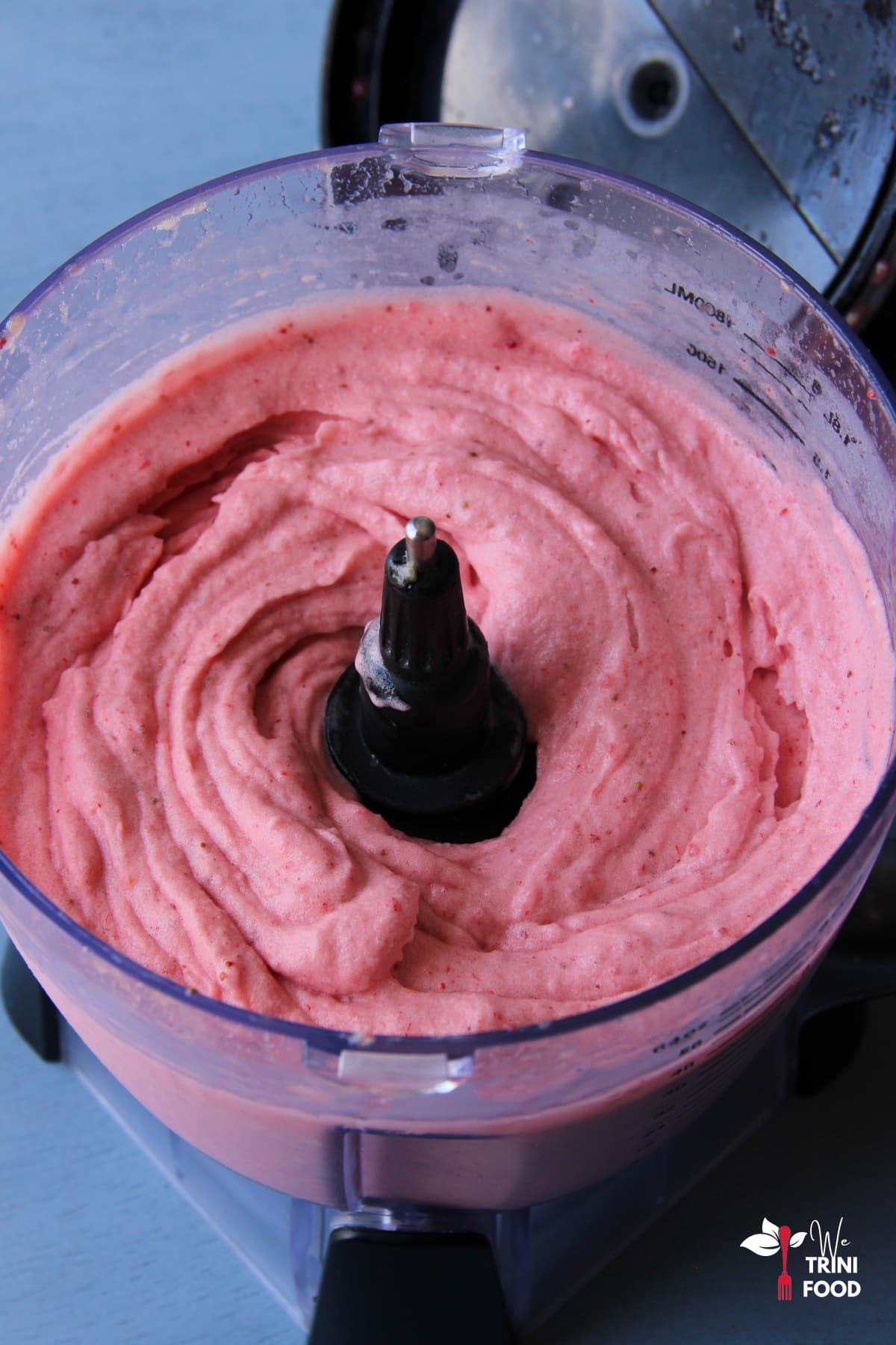 Blended Strawberry and Banana Dessert