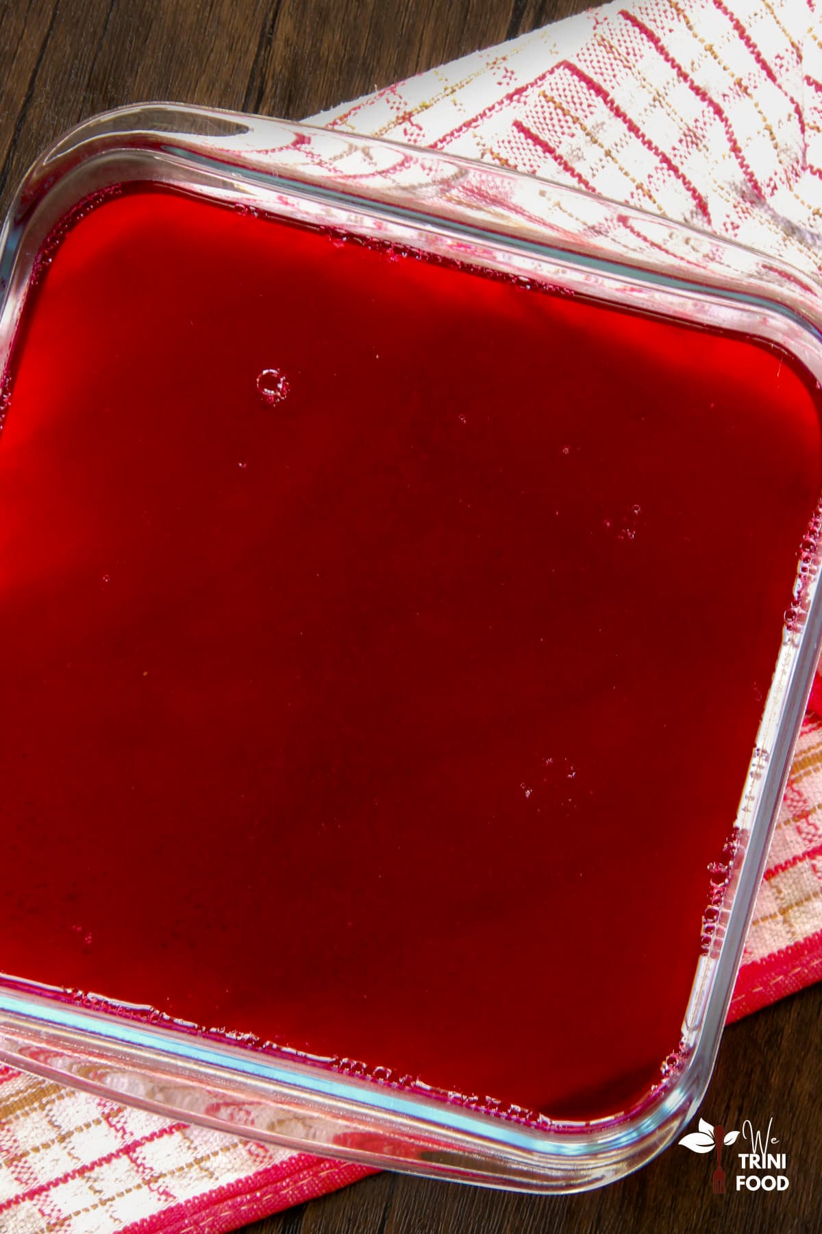 Cooled sorrel jelly